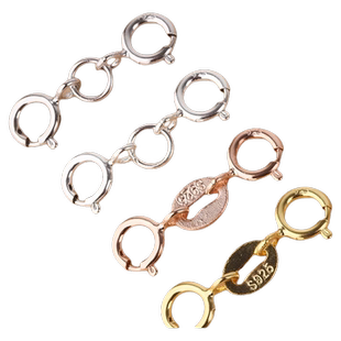 s925纯银防掉神器金首饰防掉扣金手链项链固定圈防丢diy配件合金