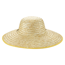 Big straw hat farmer beach outdoor summer sun protection construction site female big brim mens straw hat agricultural hat hand-woven