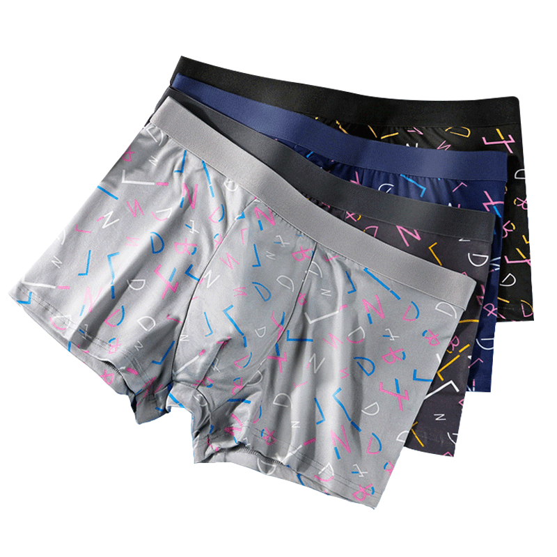 Men's boxer briefs pure cotton antibacterial crotch bottom