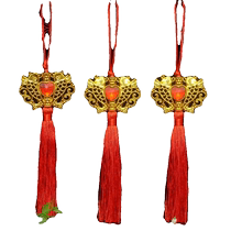 New model with diamond peach heart Pisces Chinese knot tassel pendant palace lantern revolving lantern gift box festival gift tassel pendant