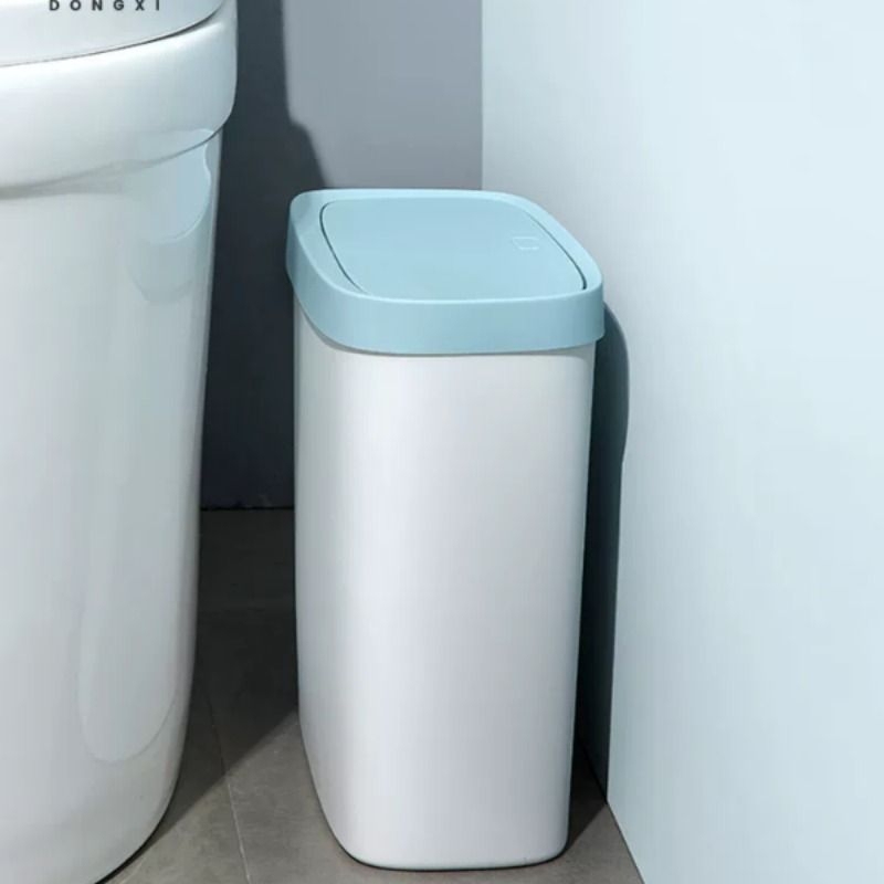 Creative Narrow Trash Can with Lid for Home Use, Suitable for Bathroom, Toilet, Living Room, Small Toilet Paper Bin Creative Narrow Trash Can with Lid for Home Use, Suitable for Bathroom, Toilet, Living Room, Small Toilet Paper Bin