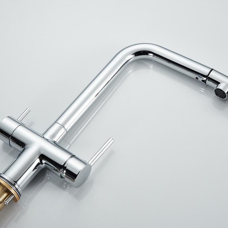 Foreign Trade Cross-Border All-Copper Kitchen Water Purification Faucet, Sink Direct Drinking Water Three-In-One Hot and Cold Water Faucet Amazon Foreign Trade Cross-Border All-Copper Kitchen Water Purification Faucet, Sink Direct Drinking Water Three-In-One Hot and Cold Water Faucet Amazon
