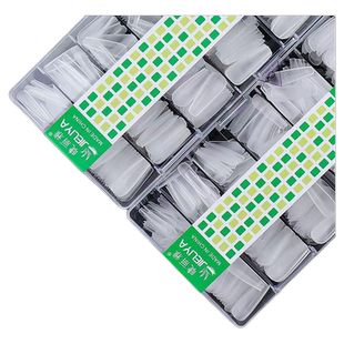 睫丽雅补号甲片美甲店专用超薄无痕指甲贴穿戴甲梯形水滴磨砂