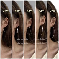 Личность преувеличенное кольцо уша с минималистским кольцом минималистские ветры и модные серьги Кольцо Супер мелкое диаметр Геометрия