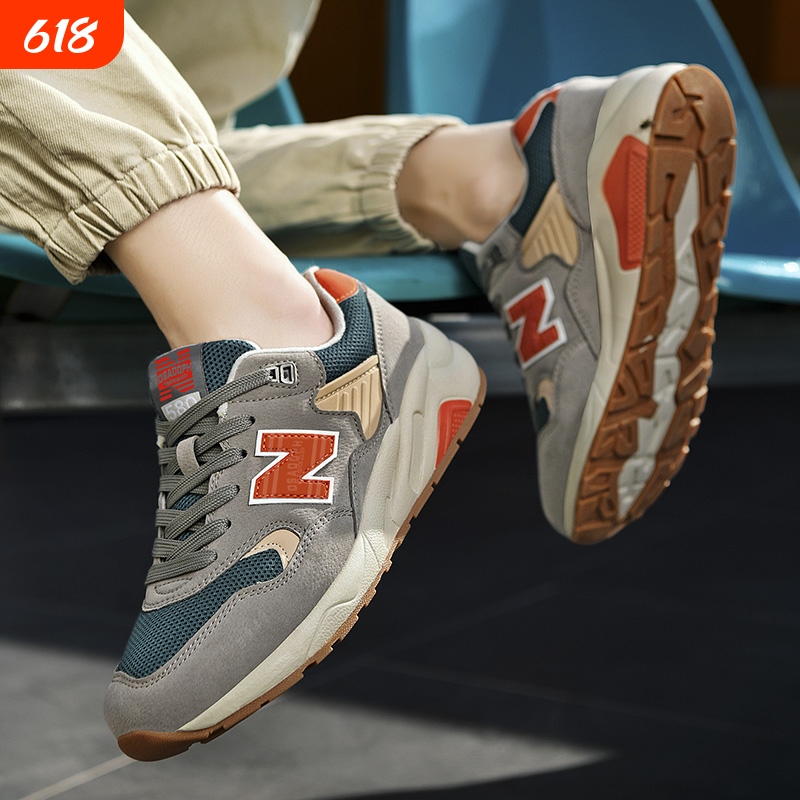 New Bolune/New Balance Spring Breathable N-Shaped Sneakers for Couples, Retro Non-Slip Casual Dad Running Shoes