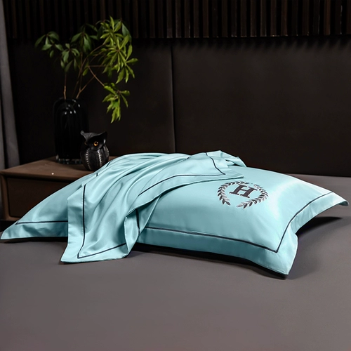 Шелковая летняя хлопковая наволочка для влюбленных, с вышивкой, 74см