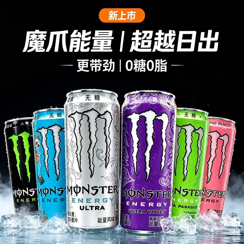 Monster Energy Drink Moneter 330ml*24 Cans Taurine Energy Flavor Sports Grape Guava Beyond Monster Energy Drink Moneter 330ml*24 Cans Taurine Energy Flavor Sports Grape Guava Beyond