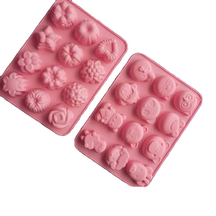 白凉粉果冻专用模具食品级硅胶糕点布丁用模型做磨具动物花样带盖