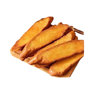 法式面包干香草奶香面包干烤馍干脆片烤土司片酥脆饼干零食