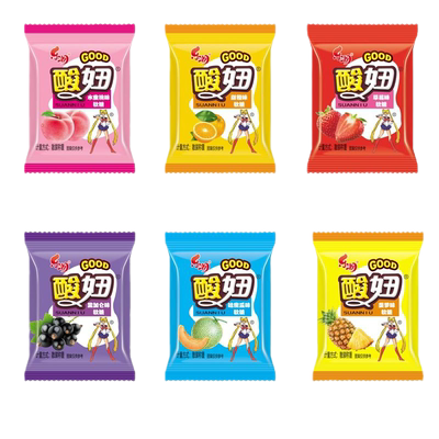 酸妞混合水果味软糖童年零食