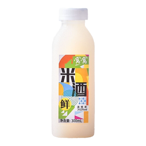 窝窝甜糯米酒300ml*2瓶纯手工农家自酿醪糟糯浊甜米果酒酿无添加