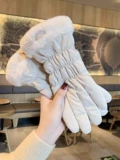 Зимние удерживающие тепло перчатки, милый защищающий от холода утепленный ветрозащитный электромобиль для велоспорта, в корейском стиле