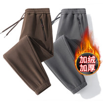 Fleece pants sportswear for men and women plus velvet thickened polar fleece straight soft shell windproof casual trousers assault trousers liner