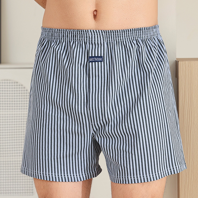 Cotton Sleep Shorts, Boxer Shorts, Men's Pure Cotton Loose-Fitting Large Size Sleepwear Home Wear Cotton Sleep Shorts, Boxer Shorts, Men's Pure Cotton Loose-Fitting Large Size Sleepwear Home Wear