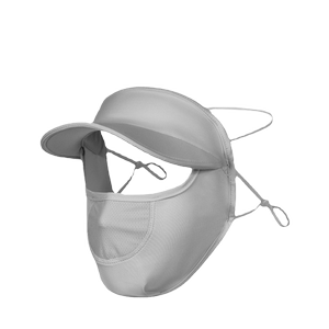 防晒面罩女帽子夏季防紫外线脸基尼遮阳透气薄冰丝口罩遮全脸防护