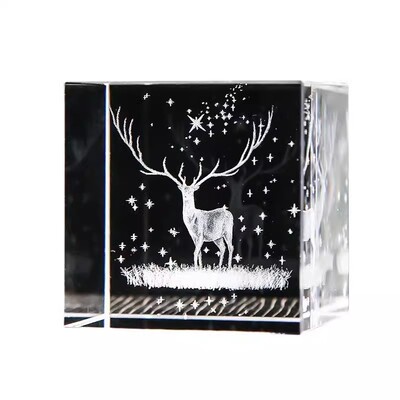 领养一朵云网红摆件水晶云立方装饰创意小众礼物桌面玻璃圣诞手工