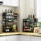 Кухонная многофункциональная полка для хранения приправ, подставка для палочек для еды, многослойный ящик для хранения приправ на столешнице, подставка для масла, соли, соуса и уксуса