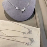 Модный бриллиантовый аксессуар, серебро 925 пробы, легкий роскошный стиль, изысканный стиль