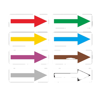 管道介质流向标签贴纸