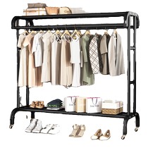 Floor-standing clothes rack home bedroom clothes drying rack indoor clothes rack with wheels clothes rack balcony clothes drying rack