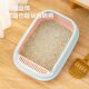 Cat litter box extra large semi-enclosed litter-proof kitten toilet cage cat poop box supplies clean open air