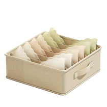 Fabric underwear storage box drawer-style storage box for socks new artifact bra and underwear partition wardrobe organization and compartmentalized clothing