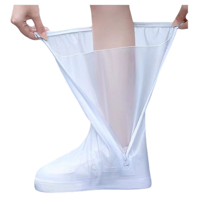 雨鞋套防雨防滑男女款加厚耐磨下雨外穿防水鞋套高筒脚套儿童雨靴