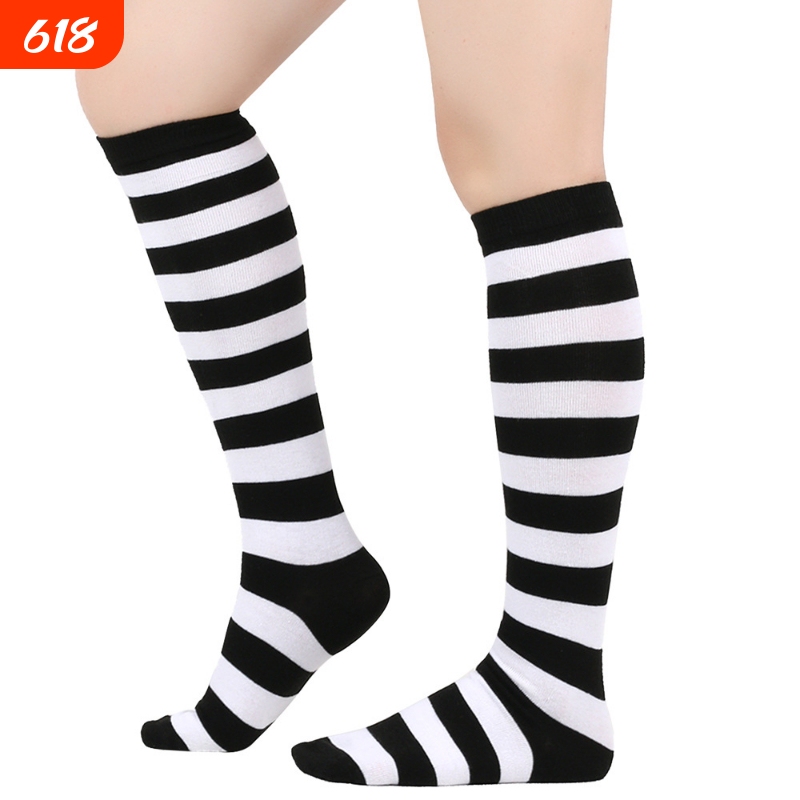 Festive Fashion Orange Striped Socks, Knee-High Socks, Unisex, Turkey Day Mid-Calf Socks, Trendy Festive Fashion Orange Striped Socks, Knee-High Socks, Unisex, Turkey Day Mid-Calf Socks, Trendy