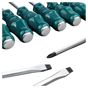 可敲击穿心螺丝刀大号工业级加长粗一字十字起子高硬度冲击强磁