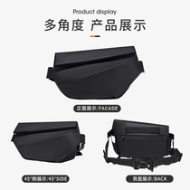 Messenger bag mens large-capacity chest bag motorcycle cross-body shoulder bag magnetic buckle shoulder bag backpack mens cycling cross-body bag