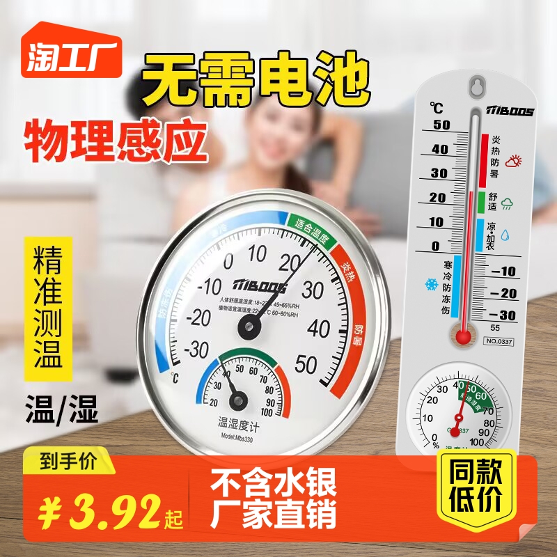 Mini Size Indoor Thermometer for Home, Baby Room - China Indoor Hygrometer  Thermometer, Digital Thermometer