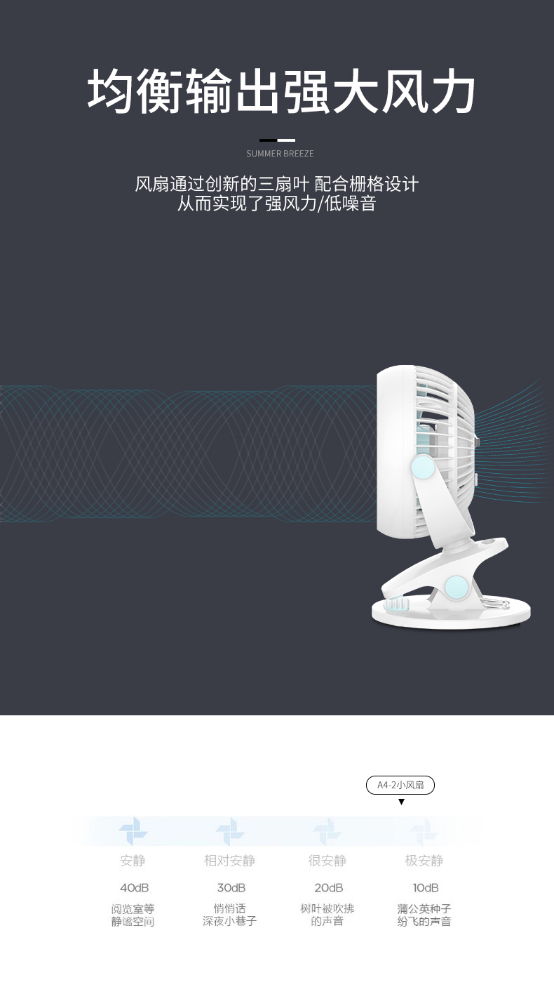 Quạt điện nhỏ mini quạt bàn nhỏ sinh viên ký túc xá câm nhỏ quạt bàn văn phòng usb nhỏ quạt - Quạt điện quạt điều hòa aqua