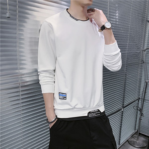 秋冬假两件男卫衣潮版青少年圆领上衣打底衫