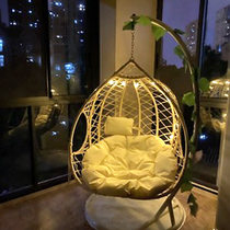 Lingbasket chair indoor swing hanging chair home balcony cradle net chair living room hanging blue Net red birds nest hammock adult chair