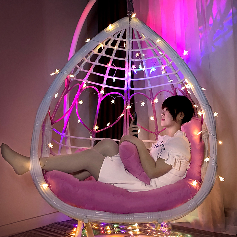 Hanging basket rattan chair chair rocking chair hanging basket swing home lazy hammock indoor balcony leisure off cradle chair hanging chair