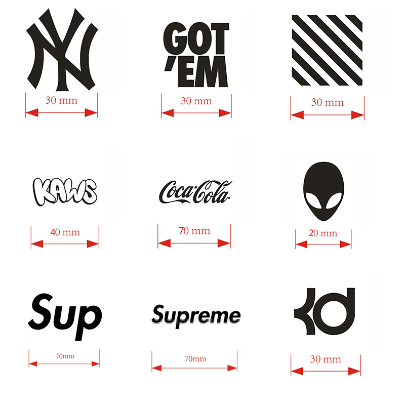 Sneakers Graffiti Stickler Scraped template Hand plotter Plotter Custom dedicated hollowed-out mold stencil