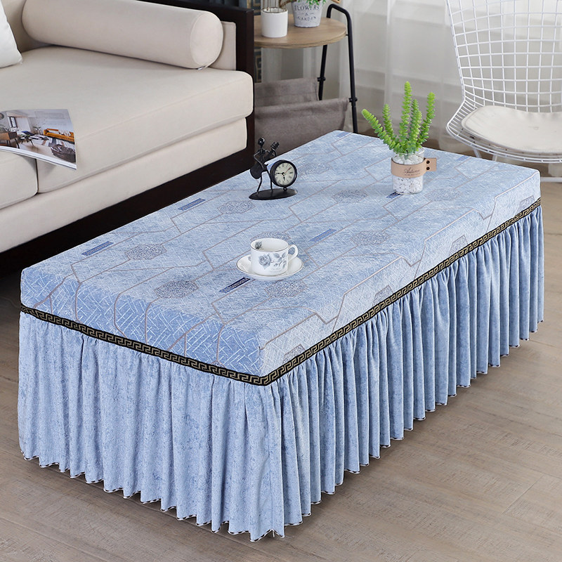 Tea table cloth cover dining room with Nordic light cloth mesh tablecloth rectangular cover living room household explosion