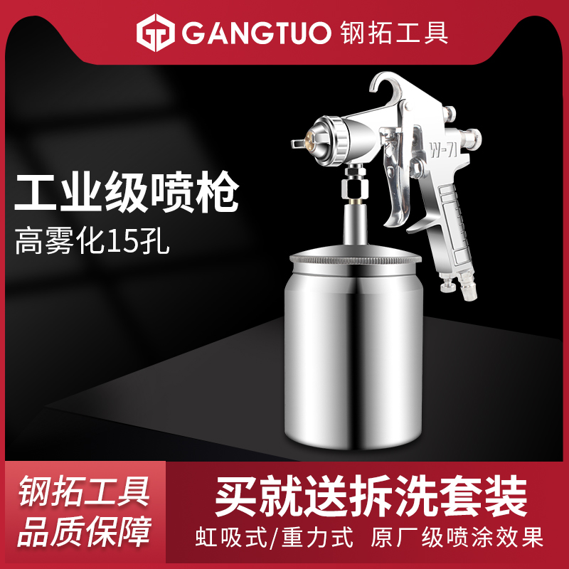 Painting gun pneumatic gun car sheet metal furniture paint pot coating latex paint spray gun paint