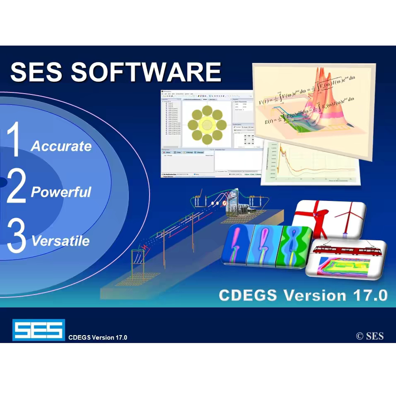 Grounding and Electromagnetic Analysis Software Ses Cdegs Suite 17.0 Chinese and English Full-Featured and Full-Module Grounding and Electromagnetic Analysis Software Ses Cdegs Suite 17.0 Chinese and English Full-Featured and Full-Module