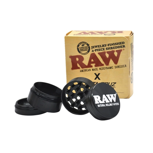 Импортная четырехслойная шлифовальная машина RAW/шлифовальная машина для сигарет. Шлифовальная машина, алюминиевый зуб с ЧПУ, 52 мм, не очень липкая шлифовальная машина.