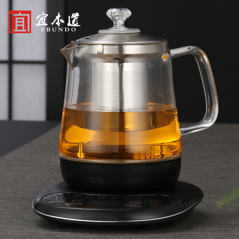 Glass-boiled teapot set houseBuilding teapot black and white teapot cooking teapot electric heating resistance heating