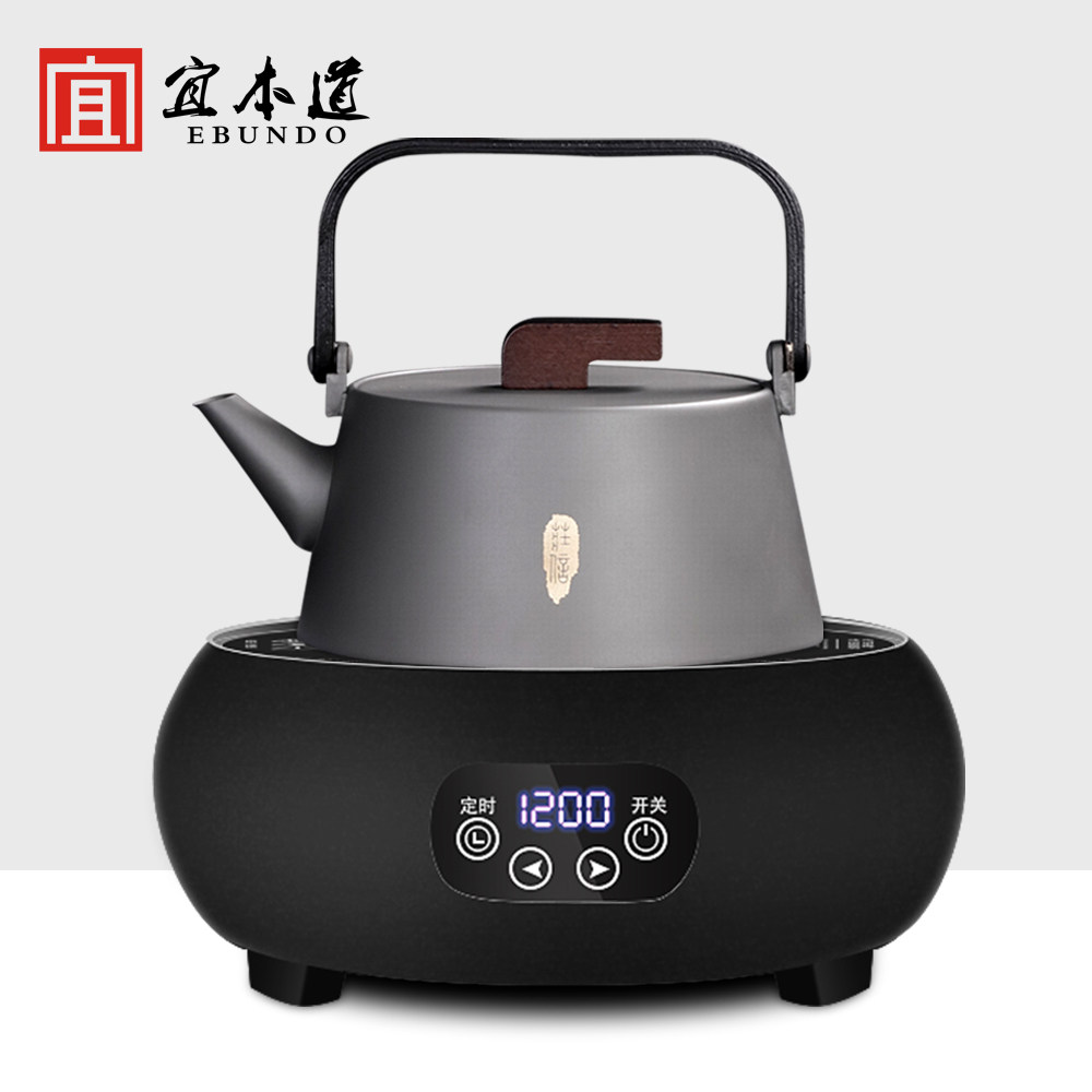 Pure titanium teapot single pot boiling kettle kung fu tea kettle brewing teapot electric ceramic furnace light wave furnace home tea set