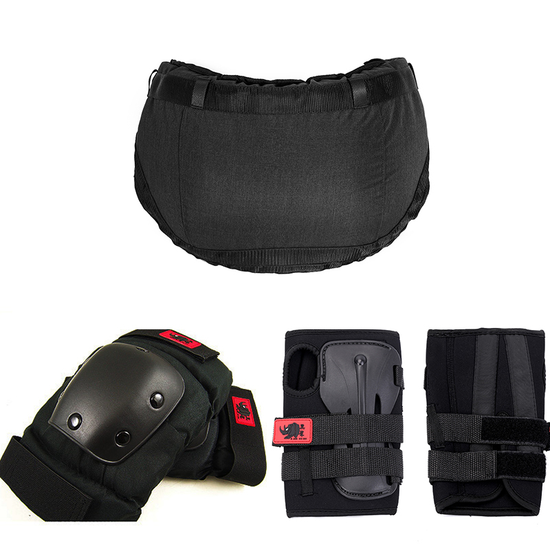 Black Rhino Outerwear Hip Protection Set 3D Outer Hip Protection Snowboarding Knee Pads Outer Hand Protection Children's Unisex Anti-Fall Pants