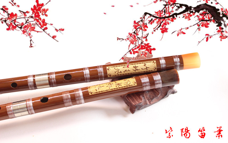 Purple Yang Special Cabinet Performance Flute Bitter Bamboo Flute Instrument Beginner Children Zero Base Entry Students Cross Flute DCGF Tune