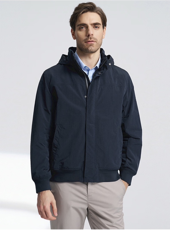 Nautica Men's Clothing 24 Spring/Summer Anti-Splash Water-Resistant Wide Hood Thin Jacket Men's Jacket Jo4101