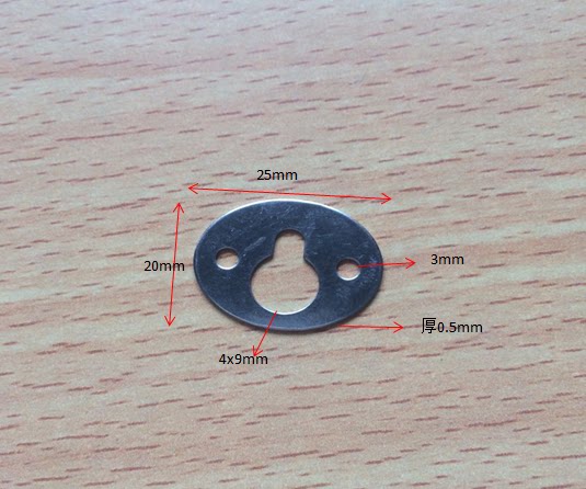 Photo frame accessories Hardware hook Silver dark hanging photo frame backplane hook Oval gourd hanging piece 200 pieces