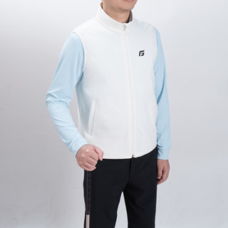 秋冬季高尔夫男士马甲薄绒背心立领拉链开衫上衣运动球衣男装衣服