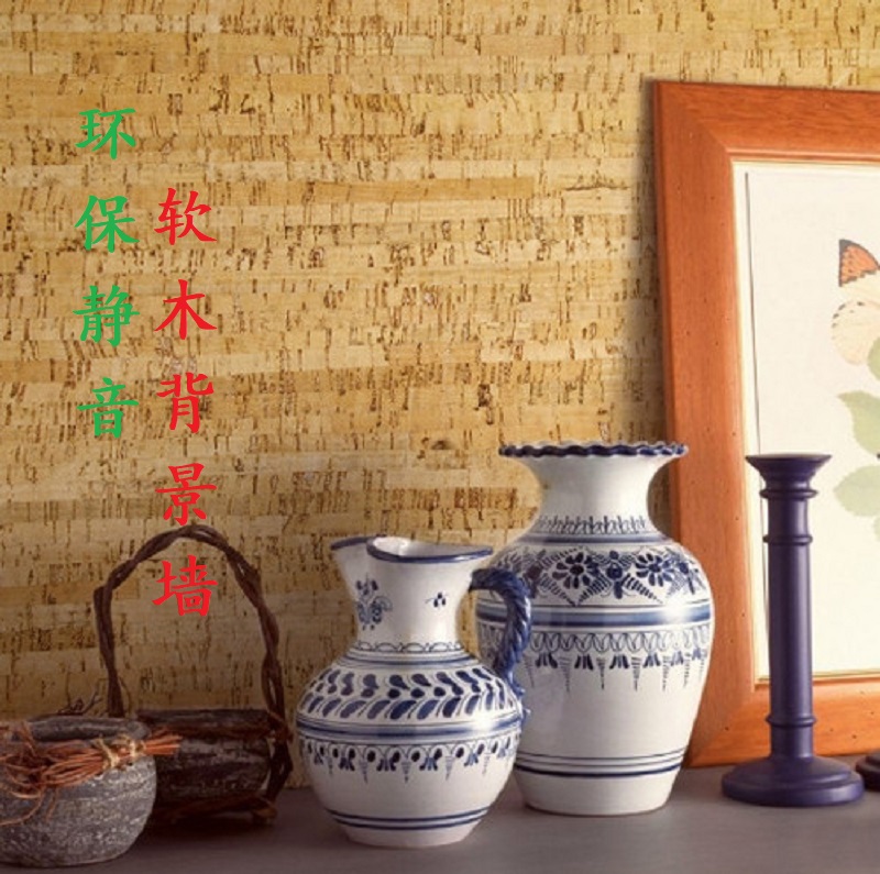 Imported cork wall board natural environmental protection TV backroom bedroom sofa decoration board cork flooring pattern