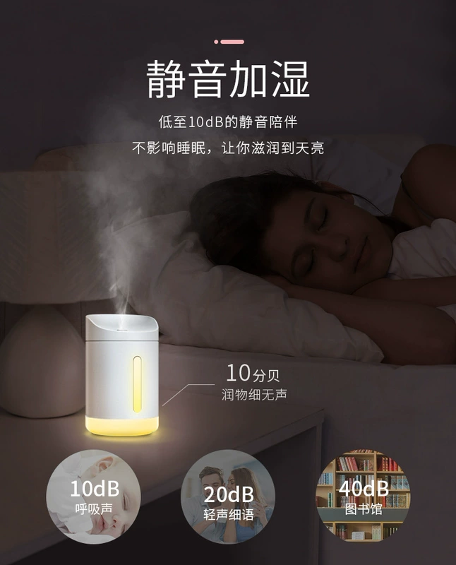 Máy tạo độ ẩm USB phòng ngủ gia đình câm bà bầu nhỏ không khí hydrating phun xách tay xe đêm quà tặng - Máy giữ ẩm công dụng của máy phun sương mini