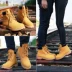 Thể thao hợp thời trang Martin boots nam phong cách Anh mùa hè cao cổ ấm áp dụng cụ ngắn ủng phong cách Hàn Quốc thời trang da đại hoàng bông - Giay cao